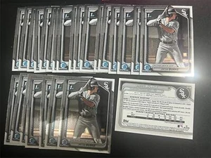 25 x 2024 BOWMAN CHROME JACOB BURKE LOT OF 25 CARDS WHITE SOX BCP-116 1ST - Picture 1 of 1