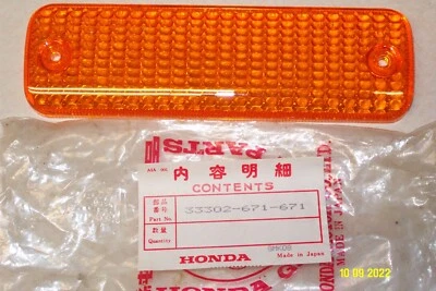 Honda 33302-671-671 Front Combination Light Lens - Image 1 of 2