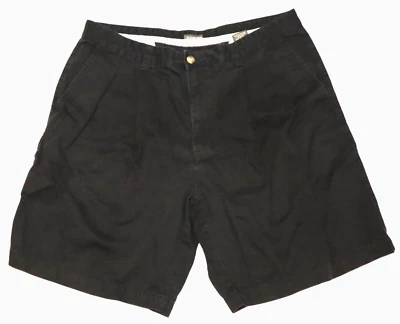 ST. JOHNS BAY mens front pleated black shorts size 38 - Image 1 of 4