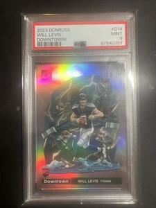 2023 Panini Donruss WILL LEVIS Rookie DOWNTOWN Case Hit PSA 9 Mint SSP RC NFL - Picture 1 of 2