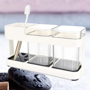Toothbrush Holder Set With Matching Toothpaste Holder Cup Toothbrush Holder - Picture 1 of 11