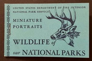 Travelstamps: US Dept of the Interior Wildlife Nat’l Parks Poster Stamp Booklet - Imagen 1 de 4
