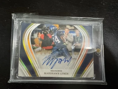 2023 Panini Immaculate Marshawn Lynch Clutch Time Auto /49 Seahawks - Image 1 of 3