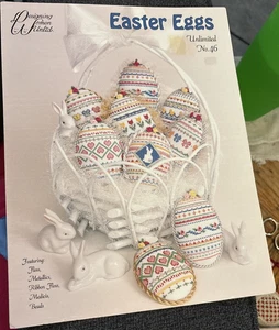 Vintage raro design donna non ltd. EASTER EGGS punto croce 1992 volantino #46 - Foto 1 di 5