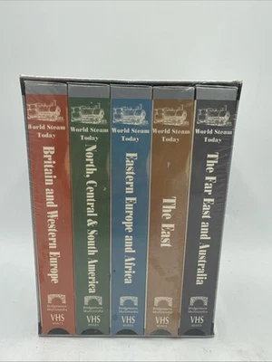World Steam Today (5-VHS Tape Set w/ Slip Case) Railroad Videos - Image 1 of 4