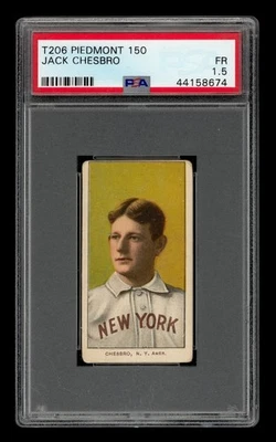 1909 T206 Set-Break Jack Chesbro Piedmont PSA 1.5 FAIR Foto 1 de 3