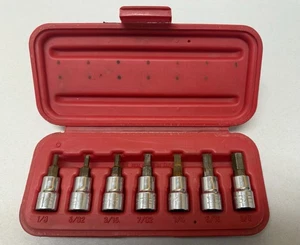 EE. UU. 305 Wright 7 piezas SAE Hex Bit Socket Driver Set 1/8 a 3/8" Allen 3/8" Drive - Imagen 1 de 4