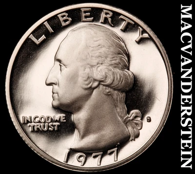 1977-S Washington Quarter-Choice Gem Proof Lustrous No Reserve #KLB3957 - Image 1 of 2