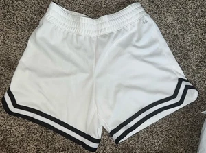 DSG MESH MID-RISE SHORTS GIRLS white  size medium 10-12 NWT relaxed fit - Picture 1 of 5