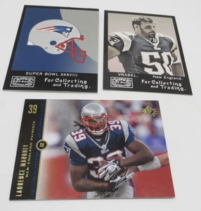 Mike Vrabel / Laurence Maroney New England PATRIOTS 2008 Football Card LOT of 3 - Picture 1 of 2