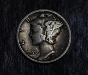 1926 S Mercury Dime  Fine Lot F 944 - Picture 1 of 4