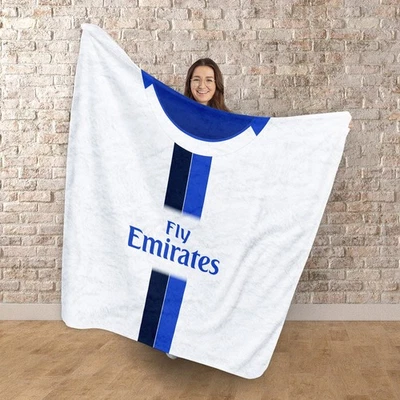 London Blues Retro 2003 Away Football Shirt Personalised Fleece Blanket - Image 1 of 4