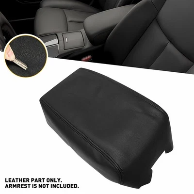 Se adapta a 09 10 11-14 Nissan Máxima Tapa Consola Central Cuero Apoyabrazos Cubierta Negro Foto 1 de 4
