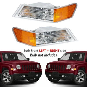2Pcs Front Bumper Turn Signal Lights Corner Lamp For Jeep Patriot 2007-2017 - Bild 1 von 10