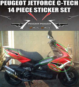 Peugeot Jetforce C-Tech Decalcoman/Sticker kit, tamaño original 14 piezas set jet force - Imagen 1 de 8
