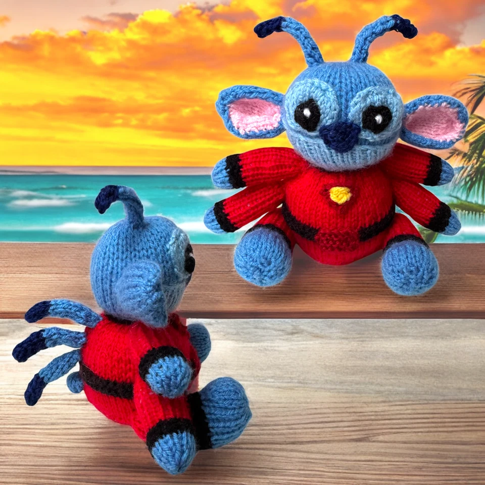 KNITTING PATTERN - Experiment 626 Stitch ispirato choc copertura arancione / giocattolo 15 cm