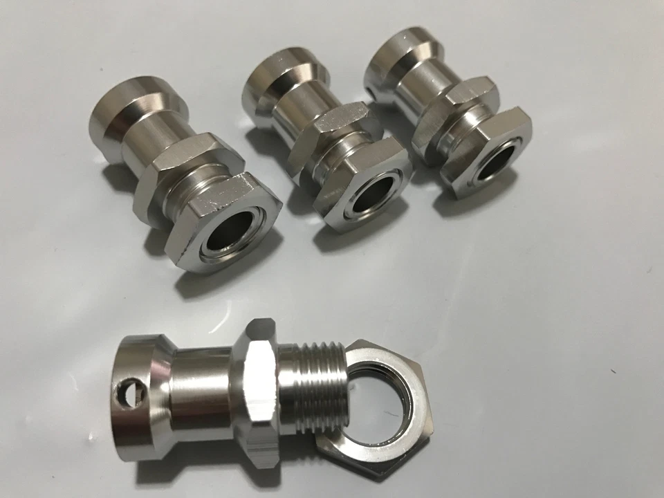 HD OFNA 17mm Hex / Hub Adapter Wheel Extensions Silver  - Image 1 of 3