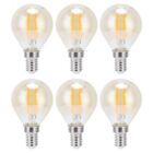 6pcs E14 Led Bulb Gold Filament Bulb 2700k 4w Vintage Glass Clear Bulb Warm W...
