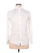 Charles Tyrwhitt Women White Long Sleeve Button-Down Shirt 15