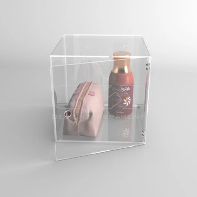 Cubo vetrina cm 35 espositore da terra in plexiglass trasparente - Immagine 1 di 3
