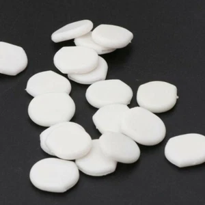 White Clip Slip Earring Comfort Pads Backs Findings 20 pcs - Picture 1 of 3