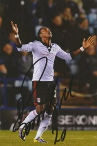 FULHAM: HUGO RODALLEGA SIGNED 6x4 ACTION PHOTO+COA - Picture 1 of 1