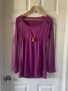 Prana Long Sleeve Tunic Athletic Top Purple Size Medium - Picture 1 of 6
