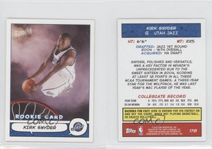2004-05 Topps Bazooka Minis Kirk Snyder #178 Rookie RC