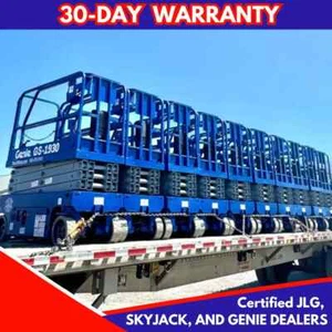 Genie GS1930 Bulk of 10 Refurbished Scissor Aerial Lifts Manlift Skyjack JLG - Picture 1 of 18