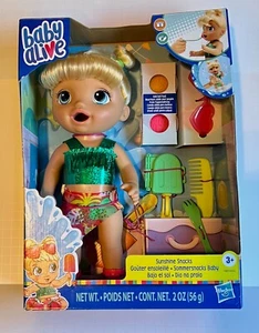 Muñeca Baby Alive Sunshine Snacks, come y "cacas", muñeca bebé Waterplay, Ice Pop nueva en caja - Imagen 1 de 1