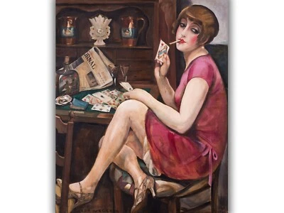 Porträt von Lili von Gerda Wegener (1928) Giclée-Leinwanddruck, mehrere Größen - Bild 1 von 4