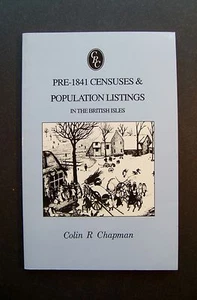 Pre-1841 Censuses & Population Listings In The British Isles by Colin R Chapman - Imagen 1 de 9