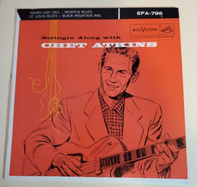 Chet Atkins SWINGIN' ALONG WITH CHET ATKINS (EP 45) #796 PLAYS VG++ - Image 1 of 4