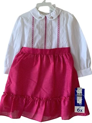 Vtg 70s 1970s NOS Union Label Celeste Originals Adorable Little Girls Dress 6X - Image 1 of 4