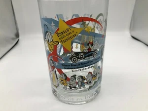 Disney 100 Years of Magic GLASS- Mickey Steamboat Willie Donald Snow White Pluto - Picture 1 of 4