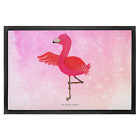 50 x 75 cm Fumatte Flamingo Yoga - Geschenk Schmutzfangmatte Schmutzfnger Baum