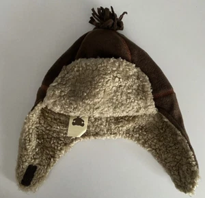 BabyGap Gap Faux Sherpa Trapper Winter Hat Brown Boy's Size M/L 4-5 Years NWT - Picture 1 of 2