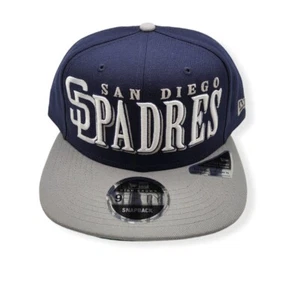 New Era San Diego Padres 9Fifty Jumbo B1 Adjustable Snapback Hat Cap - Picture 1 of 6