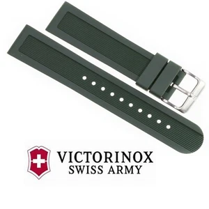 New Victorinox Swiss Army Rubber Strap Green Diver Watch Band 22mm 20mm R - Picture 1 of 8