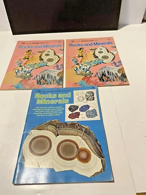 1974 VTG LOT 3 GOLDEN BOOKS "ROCKS AND MINERAL, EXPLORING EARTH" & "STAMP BOOK" - Image 1 of 4