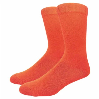Calcetines de vestir lisos surtidos de algodón de color liso para hombre, multicolores y lote Foto 1 de 4