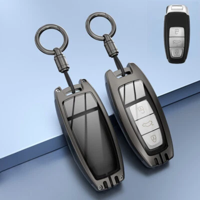 For Audi A7 A8 S8 A3 A6 Q8 E-Tron S3 S6 RS6 S7 Zinc Alloy TPU Car Key Case Cover - Image 1 of 4