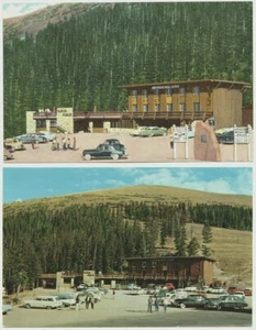 (2) vintage postcards 1950s Berthoud Pass Lodge, Colorado - Picture 1 of 2