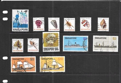 SINGAPORE 1977-1980. SELECTION OF 13. FINE USED. AS PER THE SCAN. - Image 1 of 3