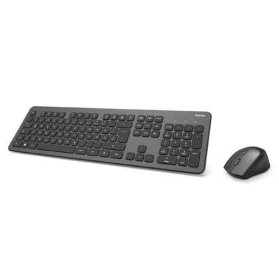 Funk-Tastatur Maus Set QWERTZ Tastenlayout kabellose ergonomische Maus 24GHz ... - Bild 1 von 4
