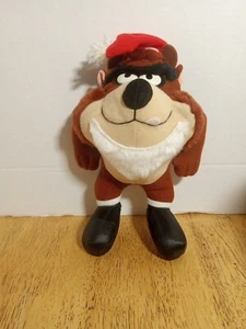 Taz Diavolo della Tasmania Peluche Natale 8" Cappello Babbo Natale Warner Bros Looney Tunes 1993 - Foto 1 di 18