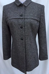 Larry Levine Suits Damen-Woll-Tweed-Sakko mit Knöpfen Größe 10 - Bild 1 von 10