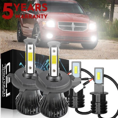 For Subaru Forester 2003-2005 6000K LED Headlights + Fog Lights Bulbs Combo Kit - Image 1 of 4