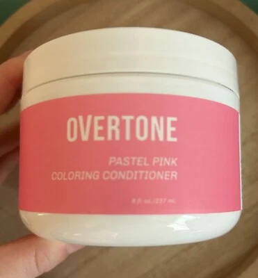 Acondicionador colorante rosa pastel Overtone 8 oz vegano sulfato parabeno sin amoníaco Foto 1 de 2