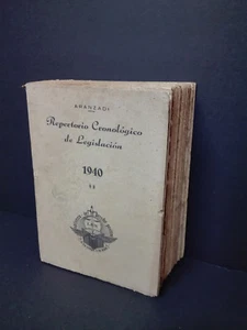 ARANZADI Repertorio Cronologico de Legislacion 1940 - 1ª Edicion, 1461 Paginas. - Imagen 1 de 5